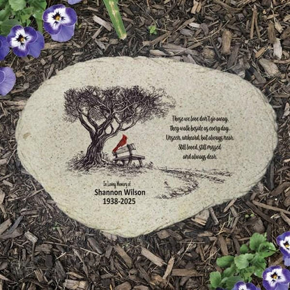 Memorial Stone - Sympathy Gift Bereavement Gift Funeral Gift - Cardinal Memorial - Condolence Gift - Custom Memorial Gift - Tree Cardinal - MemorialGiftsandmore - Memorial Stones - People