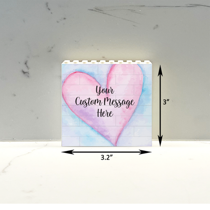 Custom Watercolor Heart Puzzle