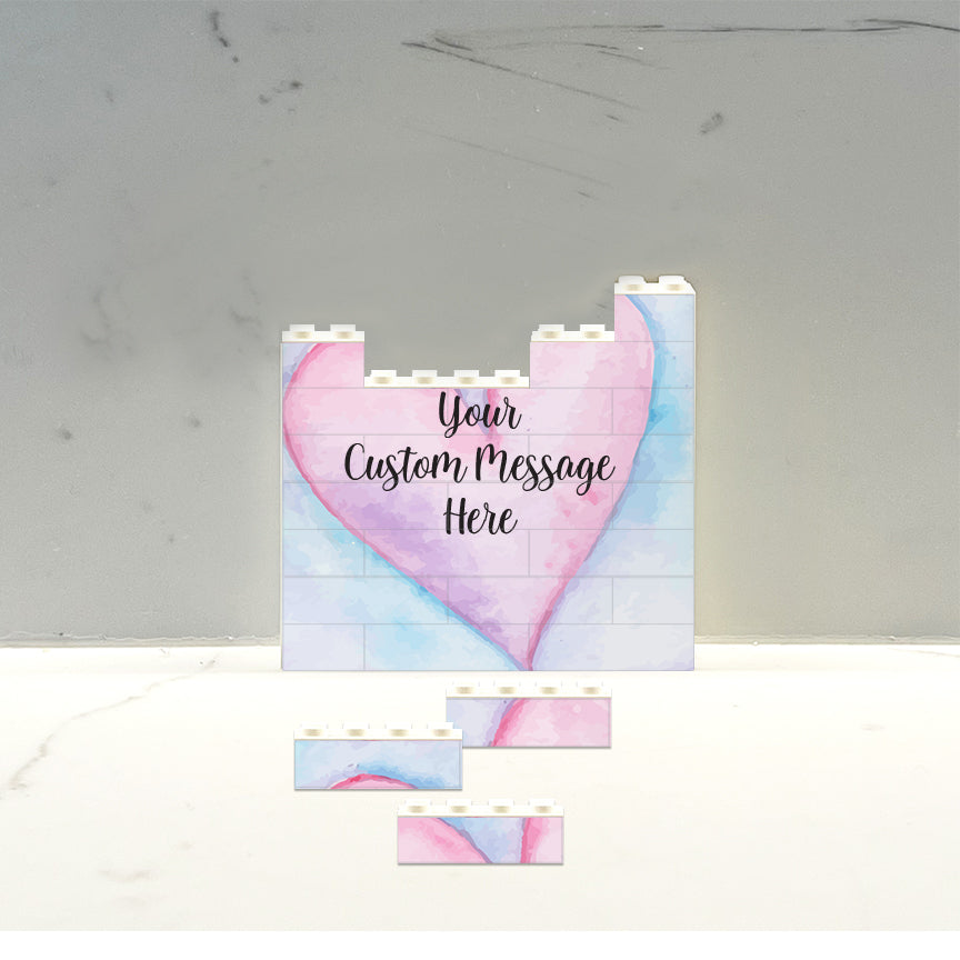 Custom Watercolor Heart Puzzle