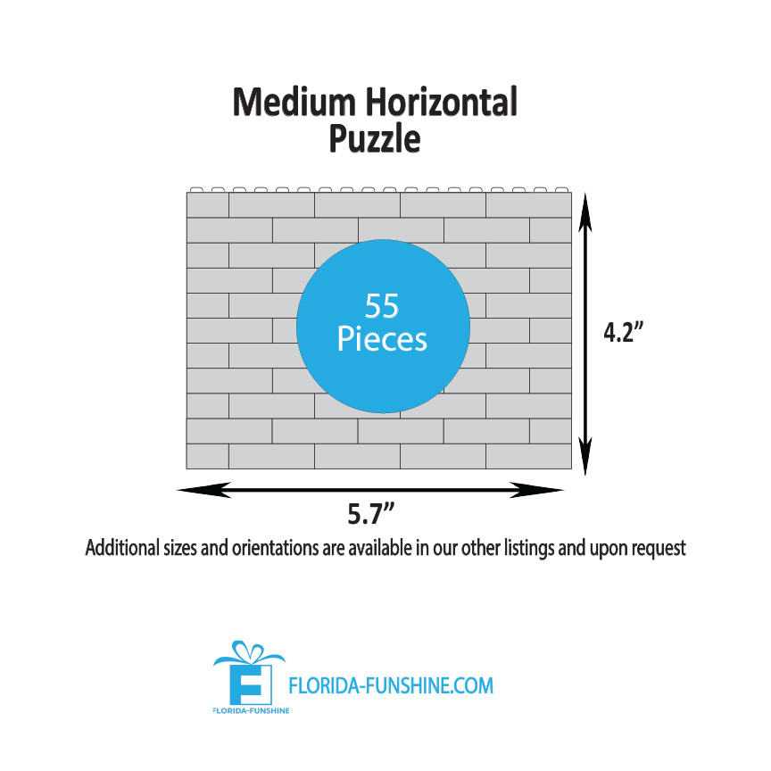 Photo Block Puzzle - Medium Horizontal