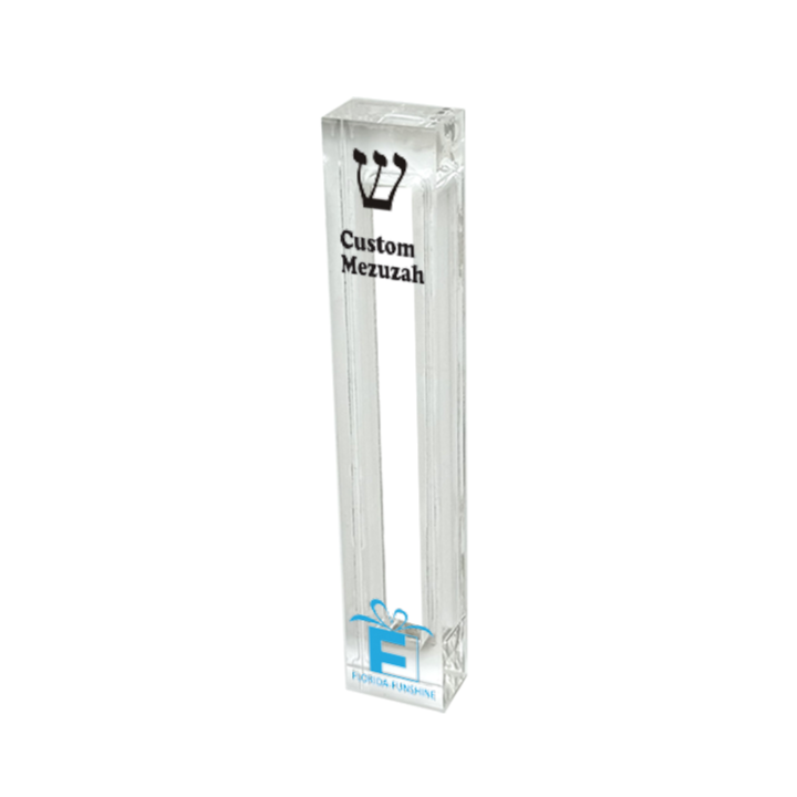 Custom Mezuzah - Create a custom Acrylic Lucite Mezuzah for any room