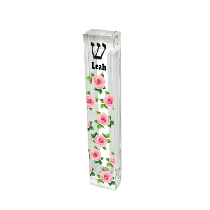 Mezuzah - Roses Mezuzah - With or without name