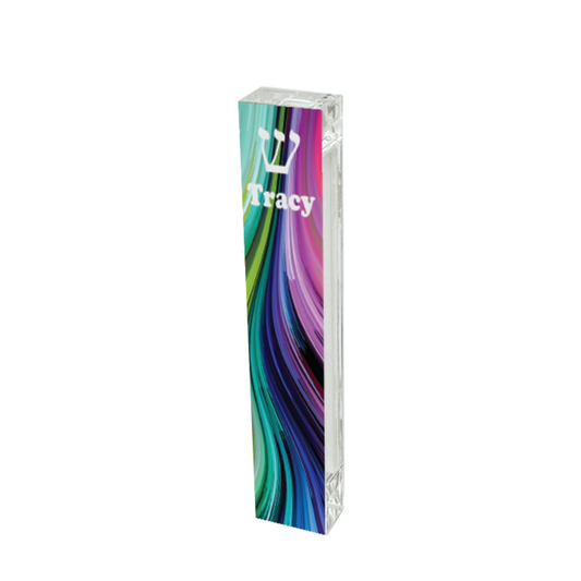 Personalized Colorful Mezuzah - With or without name