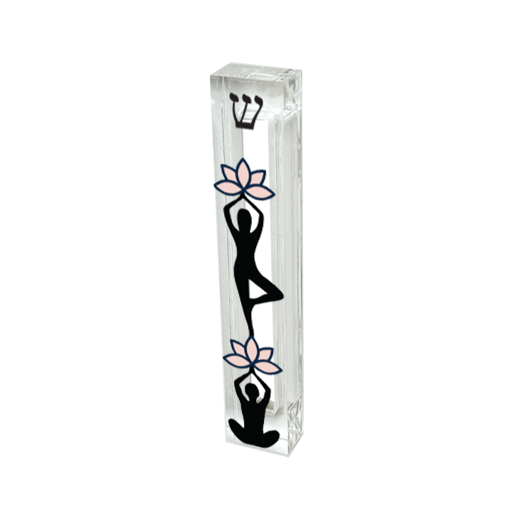 Mezuzah - Yoga Mezuzah - Lotus Flowers