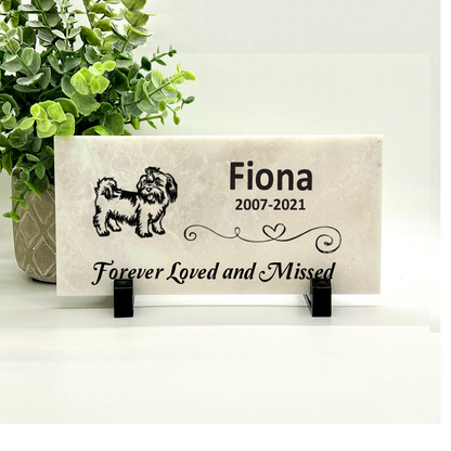 Shih Tzu Memorial Stone - Personalized Pet Memorial - Pet loss Gifts - Dog Memorial Stone - Pet Memorial Stone