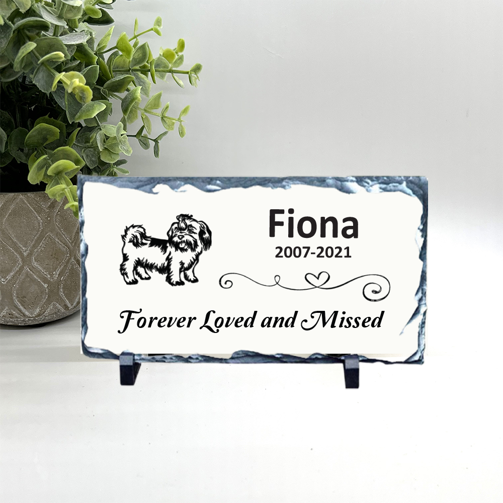 Shih Tzu Memorial Stone - Personalized Pet Memorial - Pet loss Gifts - Dog Memorial Stone - Pet Memorial Stone