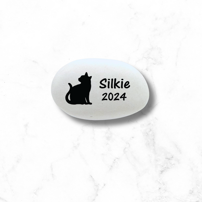 Cat Memorial Stone - Personalized Memorial Gift - Pet Loss Gift