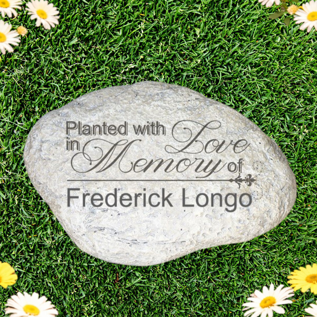 Planted with Love - Personalized Memorial Garden Stone