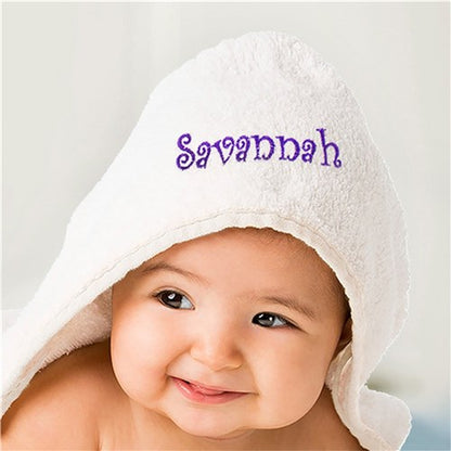 Custom Baby Hooded Towel with Name