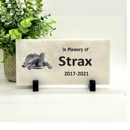 Turtle Memorial Stone - Personalized Turtle Sympathy Gift - Pet Memorial Stone - Pet Loss Gift - Turtle