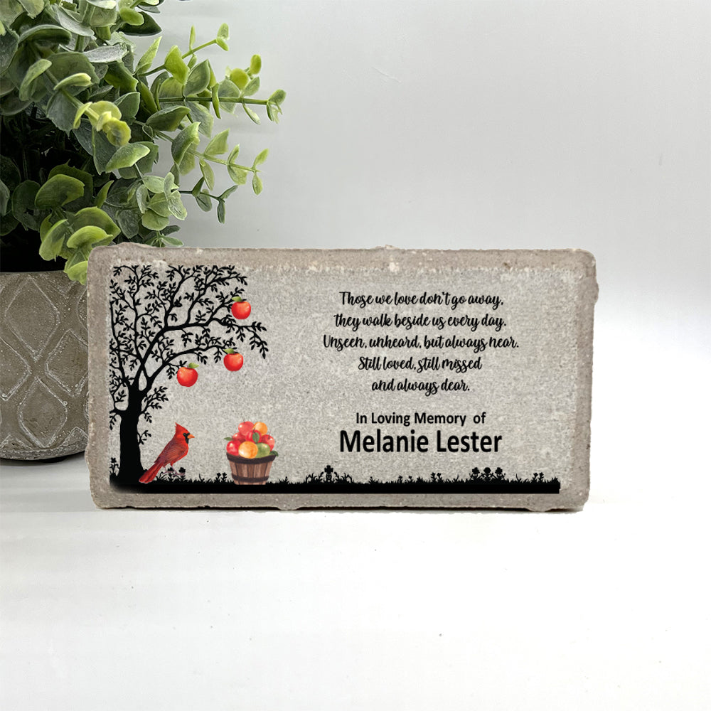 Personalized Apple Tree Memorial Gift with a variety of indoor and outdoor stone choices at www.florida-funshine.com. Our Personalized Family And Friends Memorial Stones serve as heartfelt sympathy gifts for those grieving the loss of a loved one, ensuring a lasting tribute cherished for years. Enjoy free personalization, quick shipping in 1-2 business days, and quality crafted memorials made in the USA.