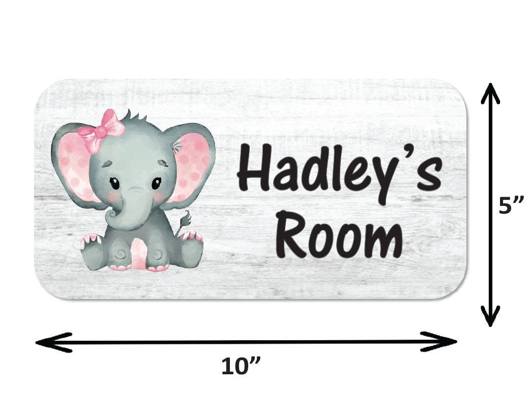 Personalized Name Sign - 5" x 10" Baby Room Sign