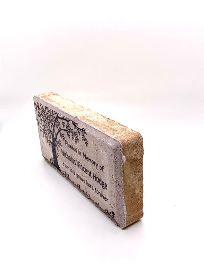 Memorial Stone - Planted in Memory of...