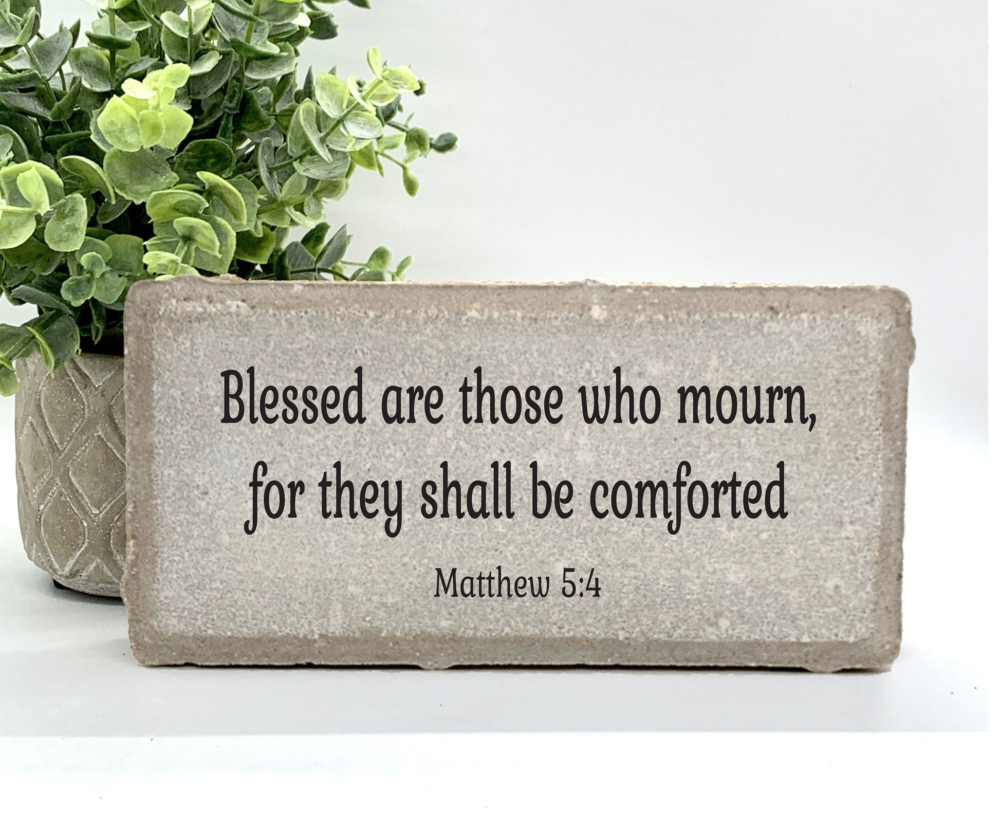 Bible Verse Sign. Custom Christian Home or Garden Decor. Choose your Favorite Bible Passage, Psalm, Proverb, Verse, Scripture - Stone Choice