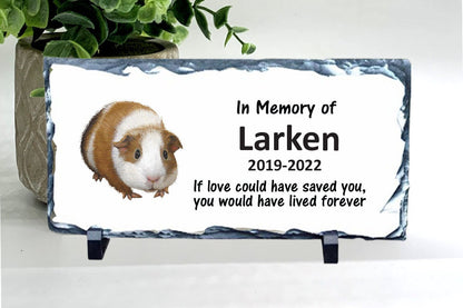 Guinea Pig Memorial Stone - Personalized Pet Keepsake - Pet Loss Gift - Custom Guinea Pig Sympathy Gift - Pet Condolence Gift