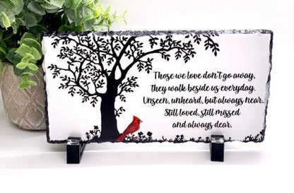 Memorial Stone, Sympathy Gift, Bereavement Gift, Funeral Gift, Cardinal Memorial, Condolence Gift, Custom Memorial Gift, Tree Cardinal