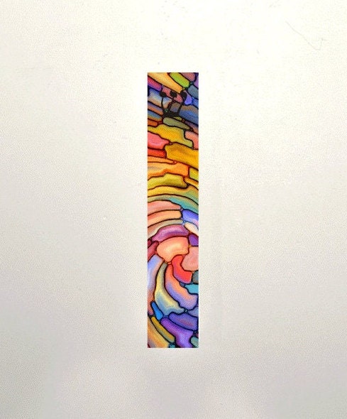 Mezuzah - Colorful Stained Glass Look Mezuzah - Acrylic Mezuzah - Personalized Judaica Gift - New Baby Gift - New Home Gift - Custom Mezuzah