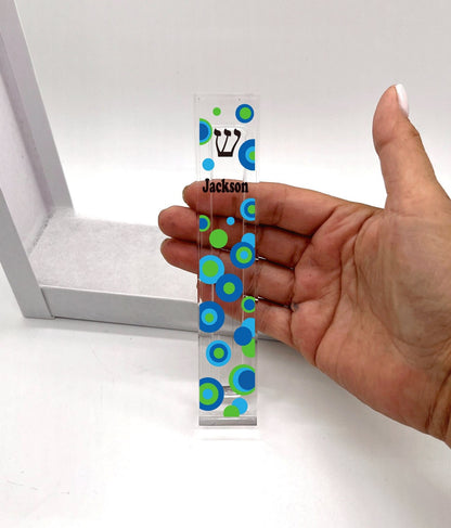 Personalized Mezuzah - With or without name - Acrylic Mezuzah - Modern Mezuzah - Personalized Judaica Gift - New Baby Gift - New Home Gift