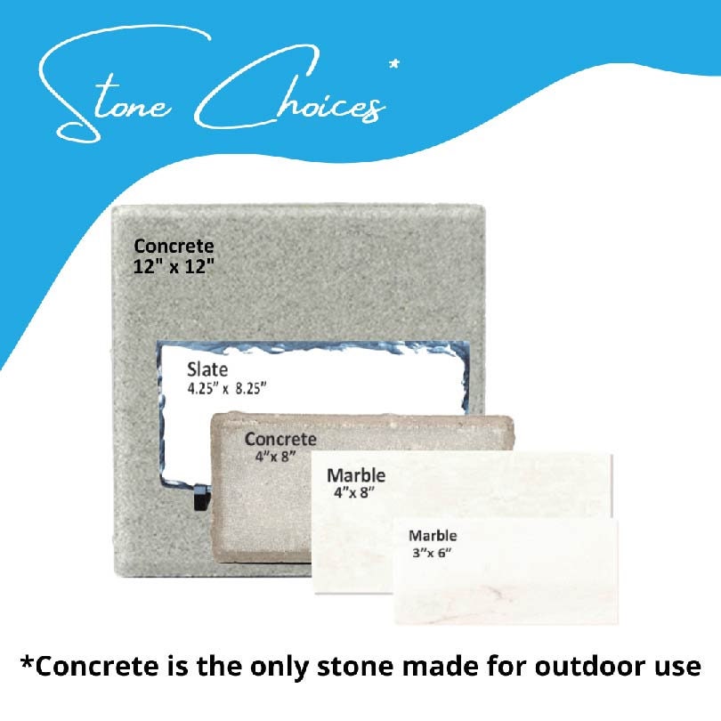 Personalize stone - Custom Stone. Choice of Stone with your own message, saying or quote printed on it. Memorial Gift - Memorial Stone