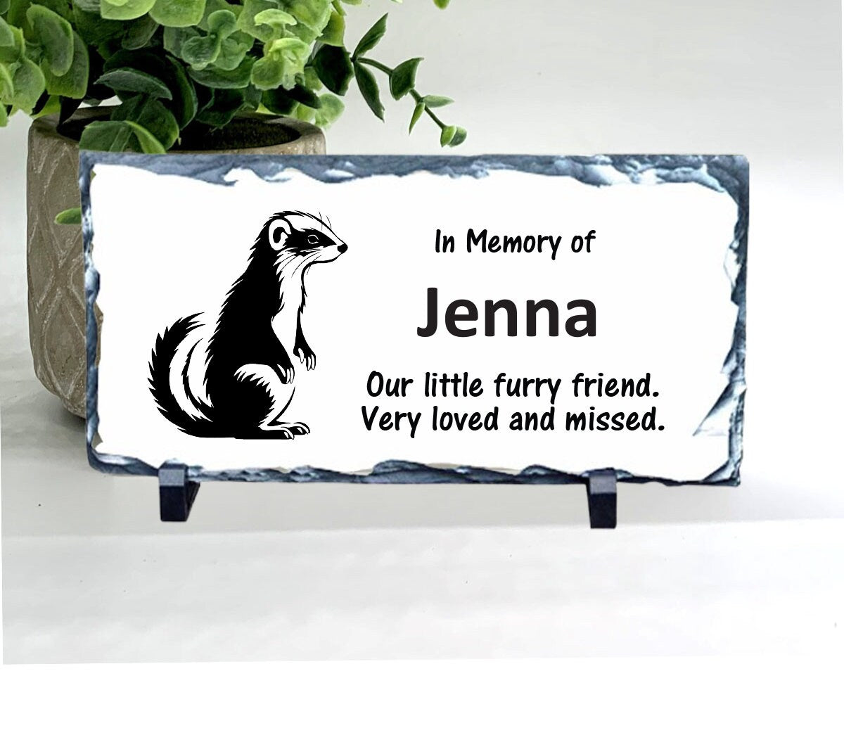 Ferret Memorial Stone - Our little furry friend. Very loved and missed