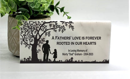 Memorial Stone, Loss of Father, Father and Daughter, Sympathy Gift, Bereavement Gift, Father Memorial, Condolence Gift, Custom Memorial Gift