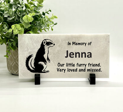 Ferret Memorial Stone - Our little furry friend. Very loved and missed