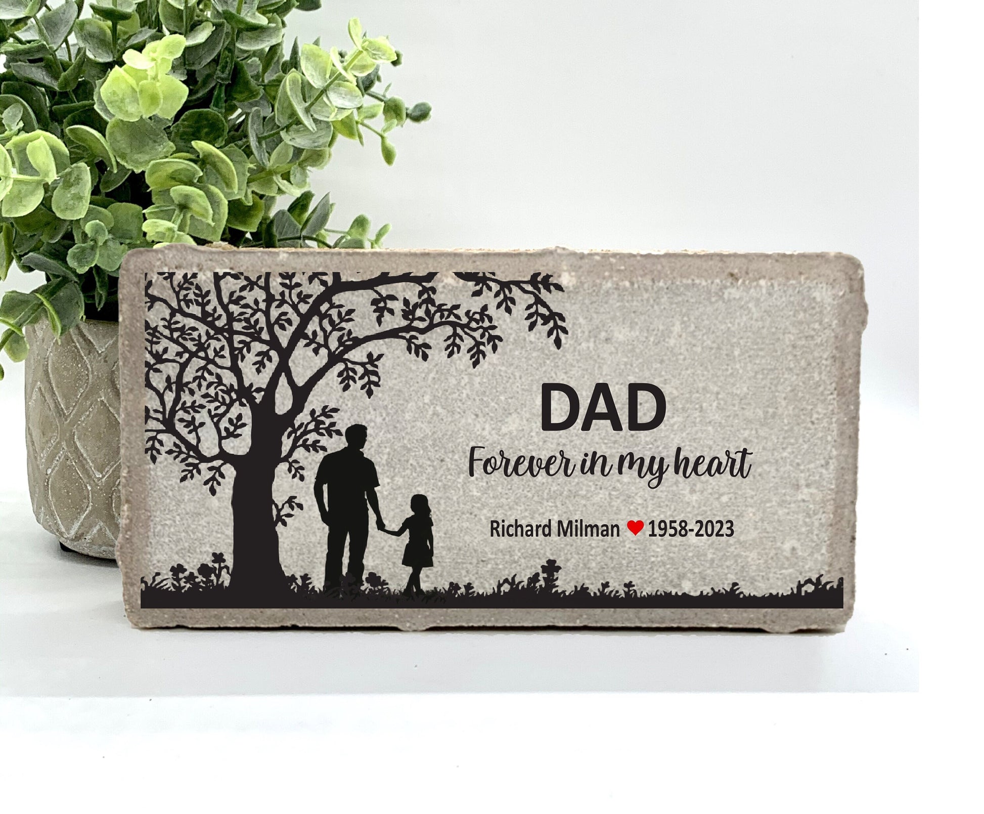 Personalized Father Memorial Gift with a variety of indoor and outdoor stone choices at www.florida-funshine.com. Our Personalized Family And Friends Memorial Stones serve as heartfelt sympathy gifts for those grieving the loss of a loved one, ensuring a lasting tribute cherished for years. Enjoy free personalization, quick shipping in 1-2 business days, and quality crafted memorials made in the USA.