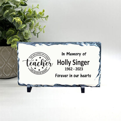 Teacher Memorial Stone, Memorial Stone, Sympathy Gift, Bereavement Gift, Teacher Memorial Gift, Condolence Gift, Custom Memorial Gift