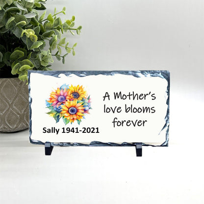 Memorial Stone - Sympathy Gift Bereavement Funeral Gift - Sunflower Memorial - Condolence Gift - Custom Memorial Gift - Loss of Mother