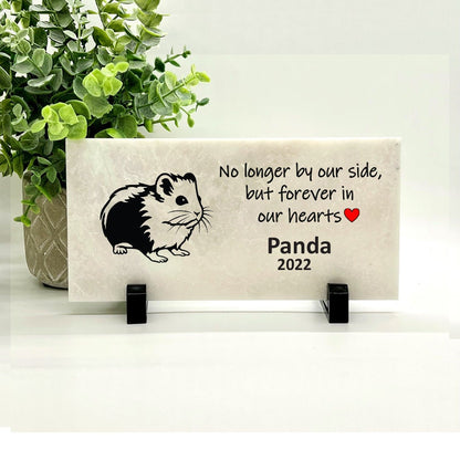 Hamster Memorial Stone - Hamster Memorial Gift -Sympathy Gift - Personalized Pet Remembrance Gift - Pet Keepsake- Pet Memorial Stone