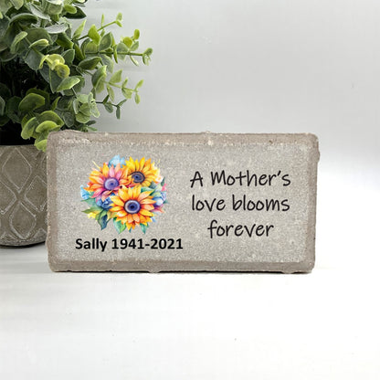 Personalized Mother Memorial Gift with a variety of indoor and outdoor stone choices at www.florida-funshine.com. Our Personalized Family And Friends Memorial Stones serve as heartfelt sympathy gifts for those grieving the loss of a loved one, ensuring a lasting tribute cherished for years. Enjoy free personalization, quick shipping in 1-2 business days, and quality crafted memorials made in the USA.