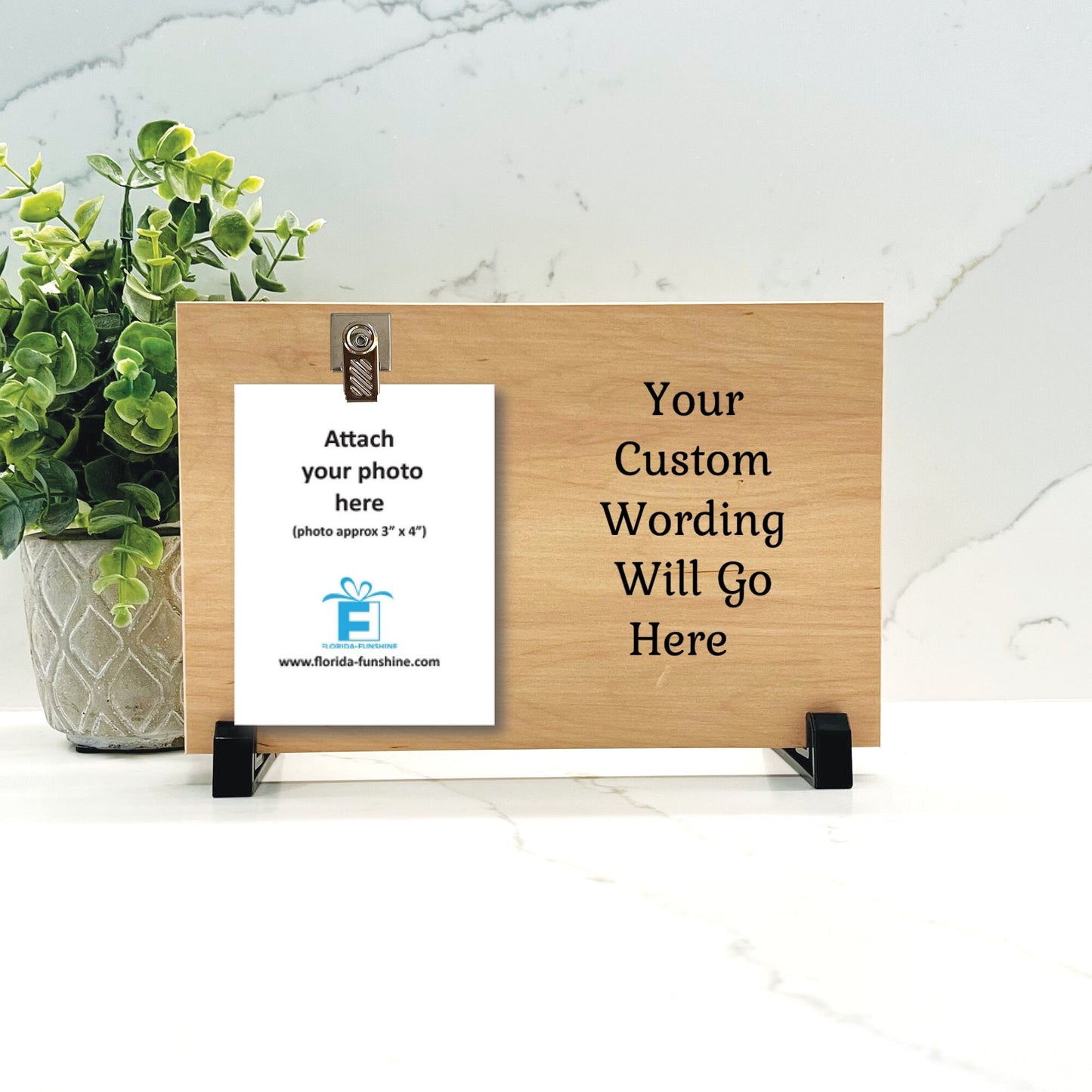 Customize your cherished moments with our Personalized Picture Frame available at www.florida-funshine.com. Create a heartfelt gift for family and friends with free personalization, quick shipping in 1-2 business days, and quality crafted picture frames, portraits, and plaques made in the USA."