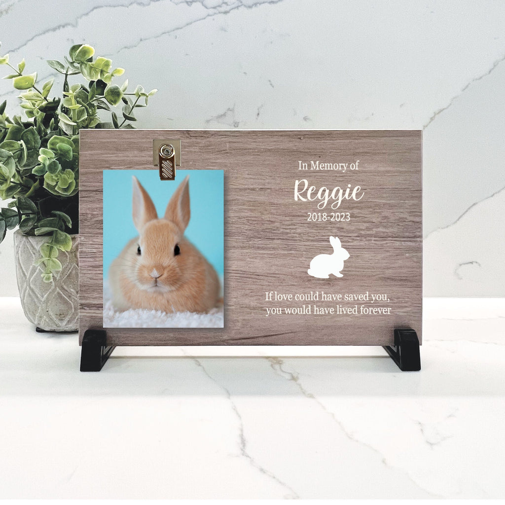 Rabbit Memorial Gift, Rabbit Memorial Frame, Rabbit Photo Memorial, Bunny Rabbit Loss, Rabbit Keepsake, Loss of Rabbit, Remembrance Gift