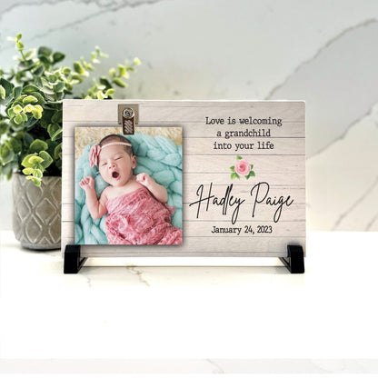 Customize your cherished moments with our New Grandparents Personalized Picture Frame available at www.florida-funshine.com. Create a heartfelt gift for family and friends with free personalization, quick shipping in 1-2 business days, and quality crafted picture frames, portraits, and plaques made in the USA."