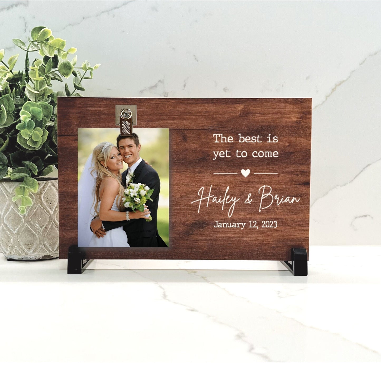 Customize your cherished moments with our Engagement Personalized Picture Frame available at www.florida-funshine.com. Create a heartfelt gift for family and friends with free personalization, quick shipping in 1-2 business days, and quality crafted picture frames, portraits, and plaques made in the USA."