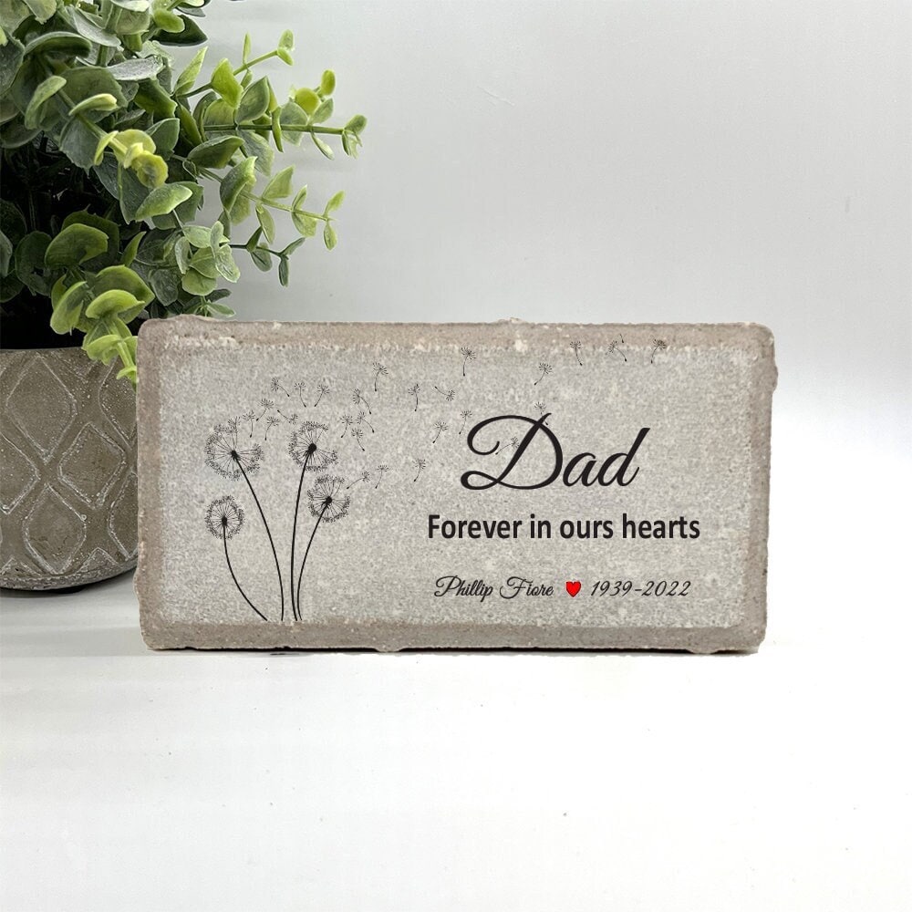 Personalized Dandelion Memorial Gift with a variety of indoor and outdoor stone choices at www.florida-funshine.com. Our Personalized Family And Friends Memorial Stones serve as heartfelt sympathy gifts for those grieving the loss of a loved one, ensuring a lasting tribute cherished for years. Enjoy free personalization, quick shipping in 1-2 business days, and quality crafted memorials made in the USA.