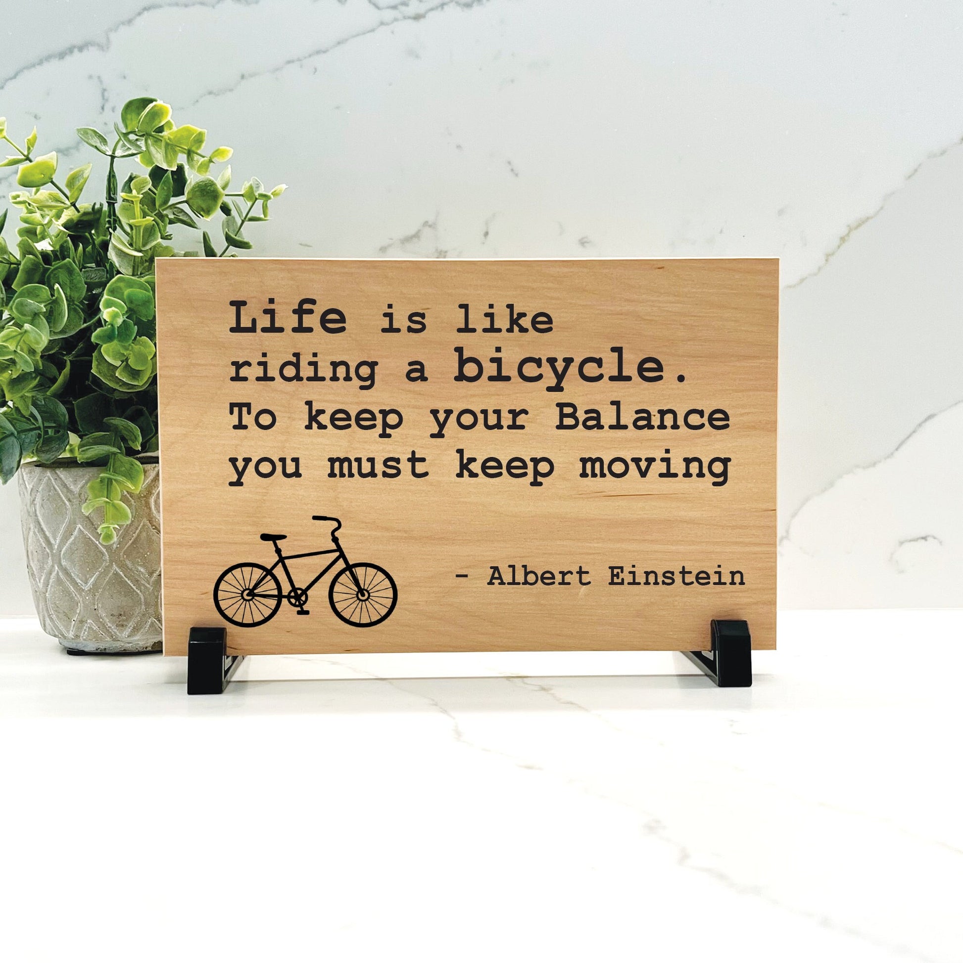 Customize your cherished moments with our Bicycle Personalized Wood Quote available at www.florida-funshine.com. Create a heartfelt gift for family and friends with free personalization, quick shipping in 1-2 business days, and quality crafted picture frames, portraits, and plaques made in the USA."