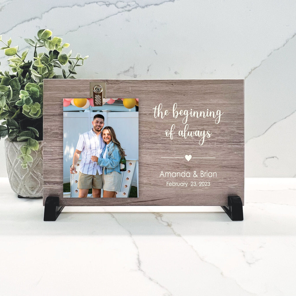 Customize your cherished moments with our Engagement Personalized Picture Frame available at www.florida-funshine.com. Create a heartfelt gift for family and friends with free personalization, quick shipping in 1-2 business days, and quality crafted picture frames, portraits, and plaques made in the USA.