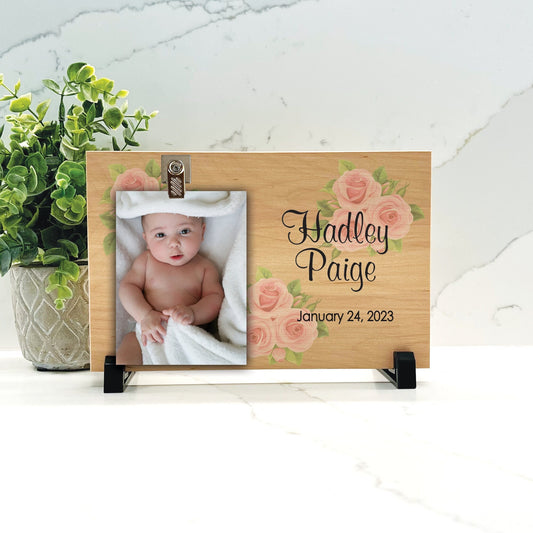 Customize your cherished moments with our Baby Girl Personalized Picture Frame available at www.florida-funshine.com. Create a heartfelt gift for family and friends with free personalization, quick shipping in 1-2 business days, and quality crafted picture frames, portraits, and plaques made in the USA."