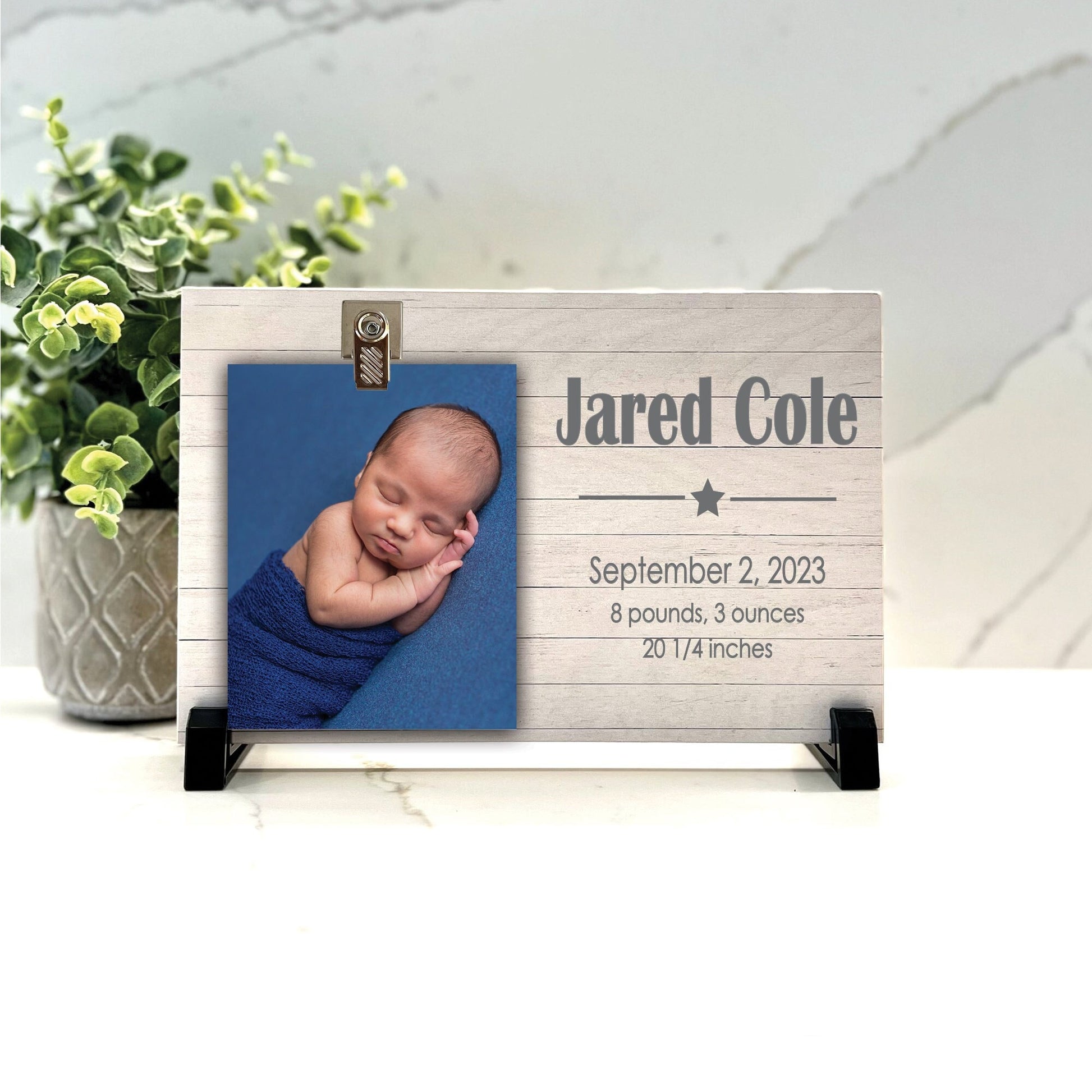 Customize your cherished moments with our Baby Personalized Picture Frame available at www.florida-funshine.com. Create a heartfelt gift for family and friends with free personalization, quick shipping in 1-2 business days, and quality crafted picture frames, portraits, and plaques made in the USA."