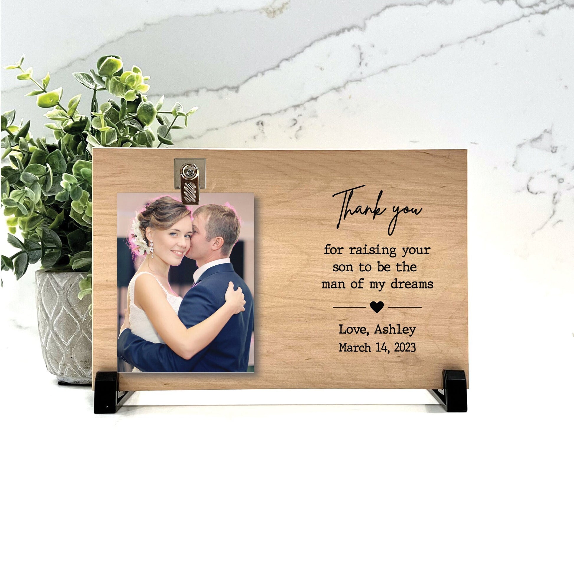 Customize your cherished moments with our Mother of the Groom Personalized Picture Frame available at www.florida-funshine.com. Create a heartfelt gift for family and friends with free personalization, quick shipping in 1-2 business days, and quality crafted picture frames, portraits, and plaques made in the USA."