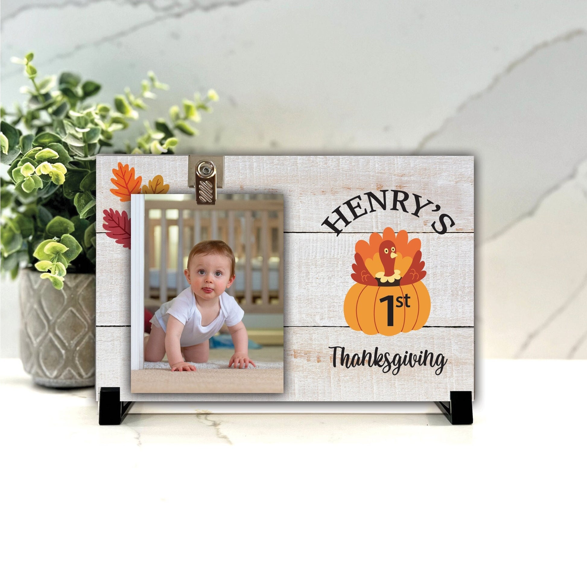 Customize your cherished moments with our First Thanksgiving Personalized Picture Frame available at www.florida-funshine.com. Create a heartfelt gift for family and friends with free personalization, quick shipping in 1-2 business days, and quality crafted picture frames, portraits, and plaques made in the USA."