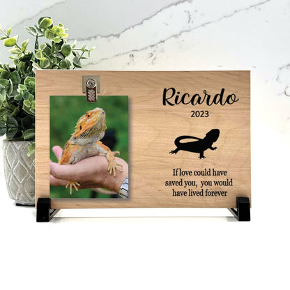 Bearded Dragon Memorial Gift, Bearded Dragon Memorial Frame, Bearded Dragon Photo Memorial, Pet Loss Gift, Dragon Keepsake, Remembrance Gift