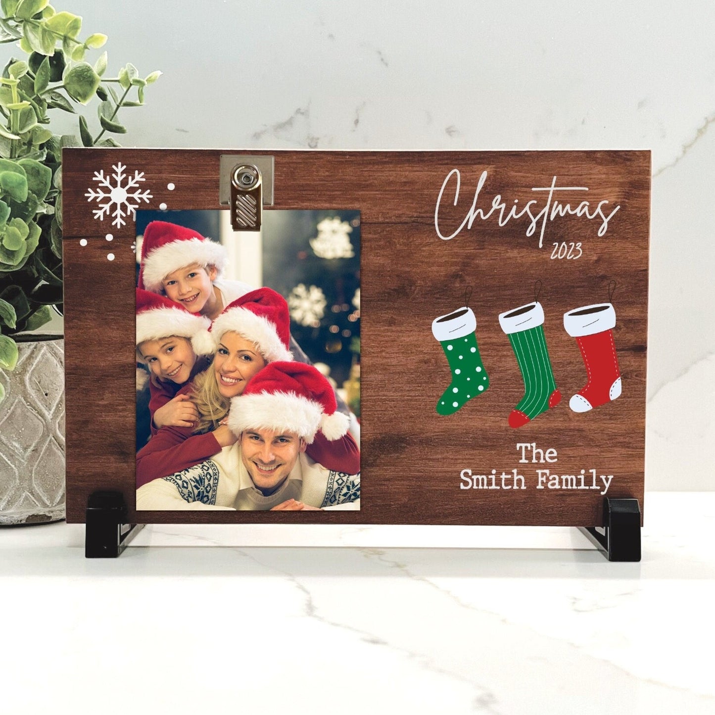 Customize your cherished moments with our Christmas Personalized Picture Frame available at www.florida-funshine.com. Create a heartfelt gift for family and friends with free personalization, quick shipping in 1-2 business days, and quality crafted picture frames, portraits, and plaques made in the USA."