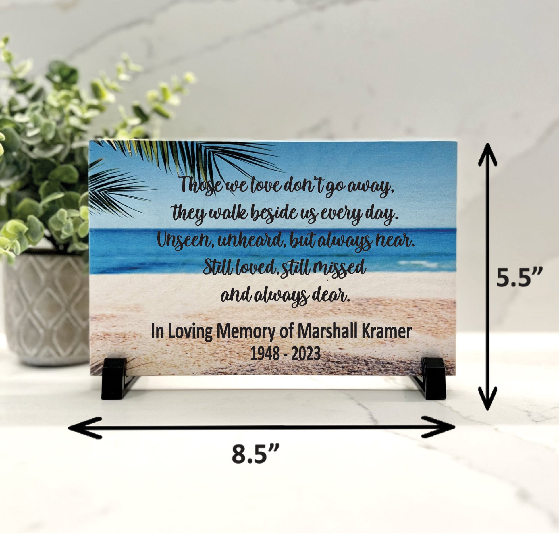 Beach Memorial - Memorial Keepsake - Sympathy Gift - Bereavement Gift - Condolence Gift - Custom Memorial Gift- Beach Memorial Gift