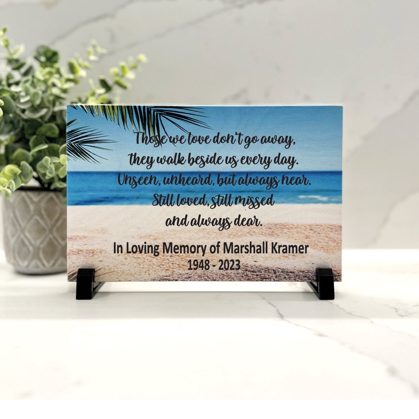 Beach Memorial - Memorial Keepsake - Sympathy Gift - Bereavement Gift - Condolence Gift - Custom Memorial Gift- Beach Memorial Gift