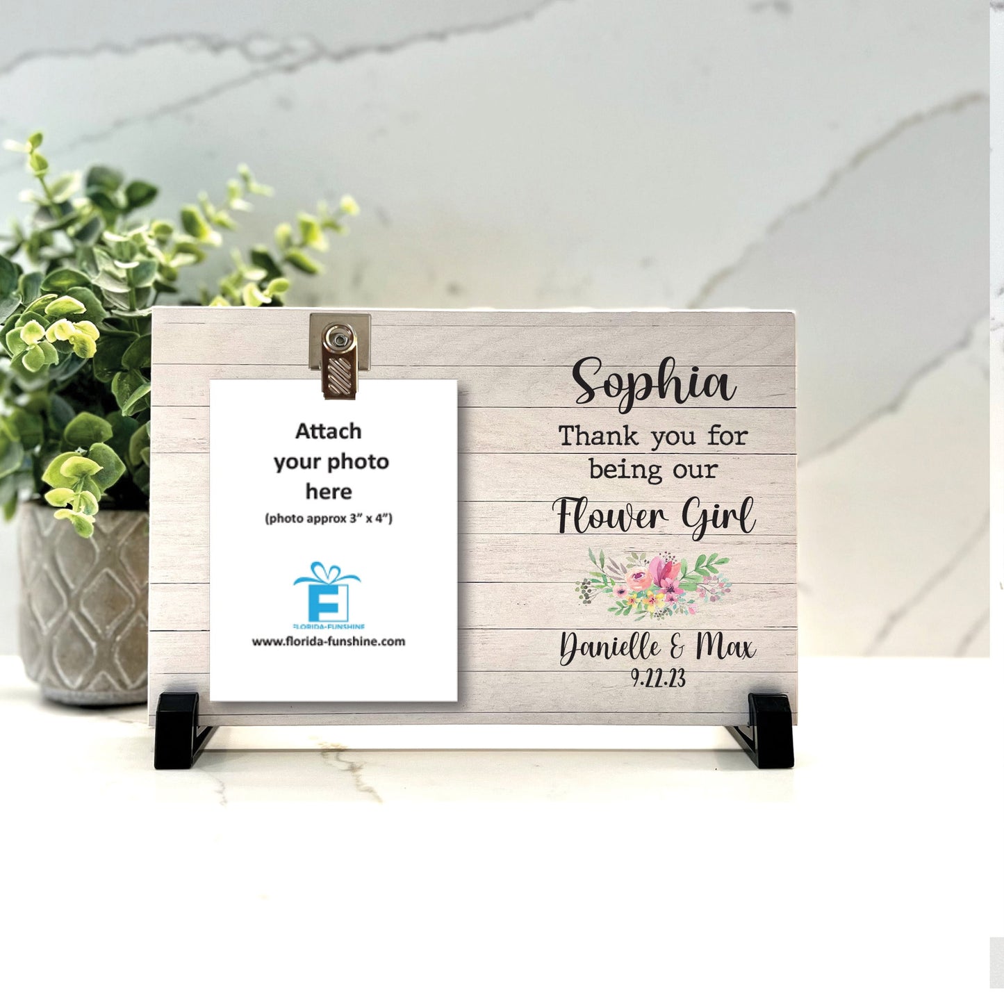 Flower Girl Gift, Personalized Flower Girl Gift, Flower Girl Gift Idea, Custom Flower Girl Picture Frame
