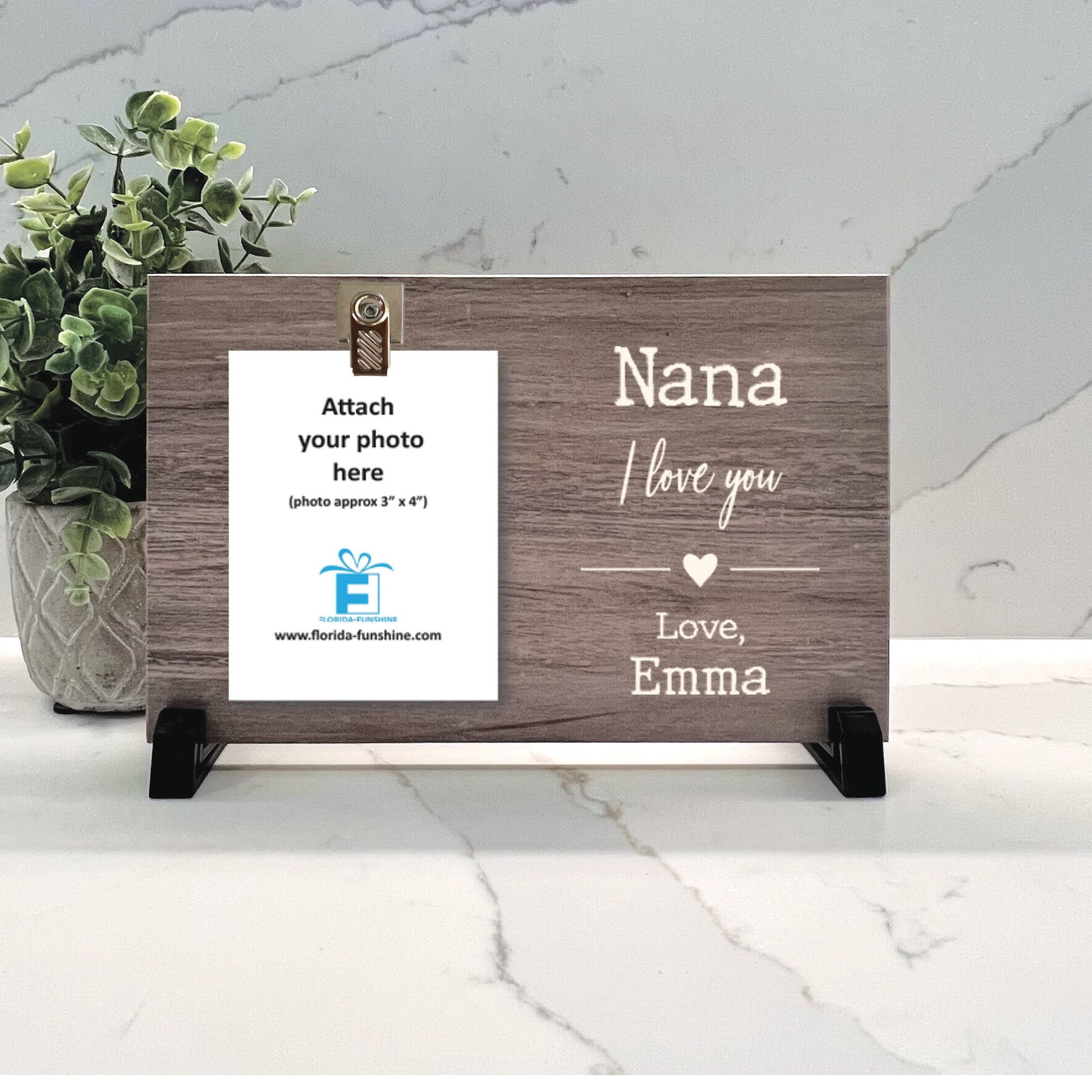 Nana Frame, I love you Frame, Personalized Frame, Personalized Gift for Nana, Nanny, Grandma, Personalized Wood Frame from grandchild