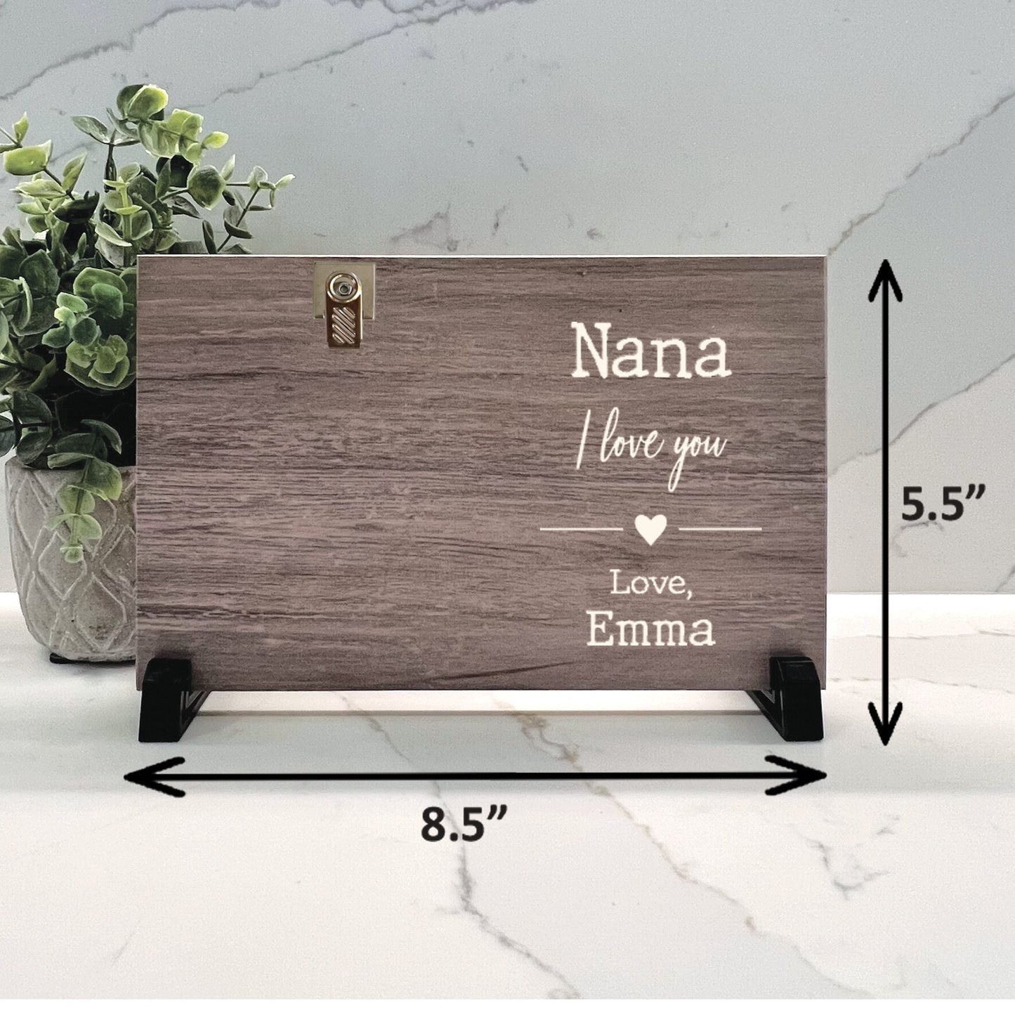 Nana Frame, I love you Frame, Personalized Frame, Personalized Gift for Nana, Nanny, Grandma, Personalized Wood Frame from grandchild