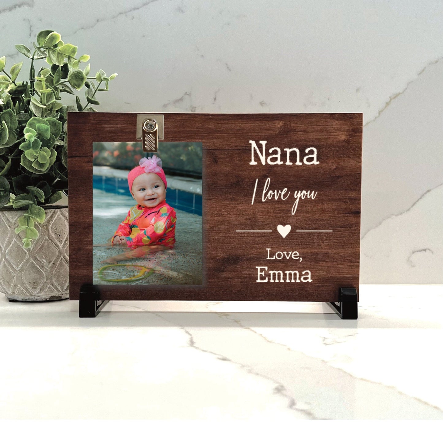 Customize your cherished moments with our Nana Personalized Picture Frame available at www.florida-funshine.com. Create a heartfelt gift for family and friends with free personalization, quick shipping in 1-2 business days, and quality crafted picture frames, portraits, and plaques made in the USA."